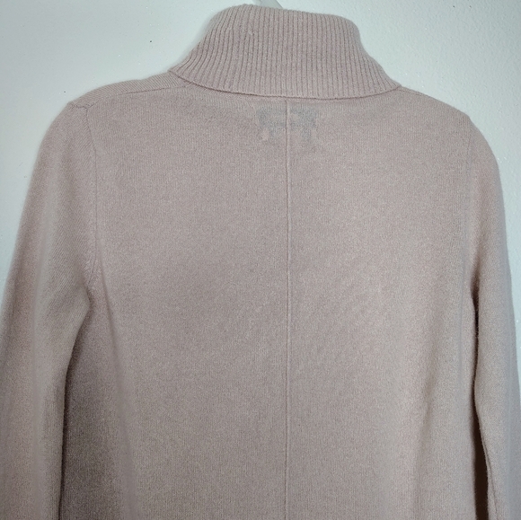 Nanette Lepore Women's Turtleneck Sweater - Light Pink 100% Cashmere Sz Small - Picture 8 of 13